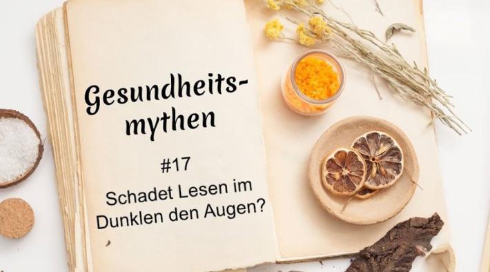 Schadet Lesen im Dunklen den Augen?