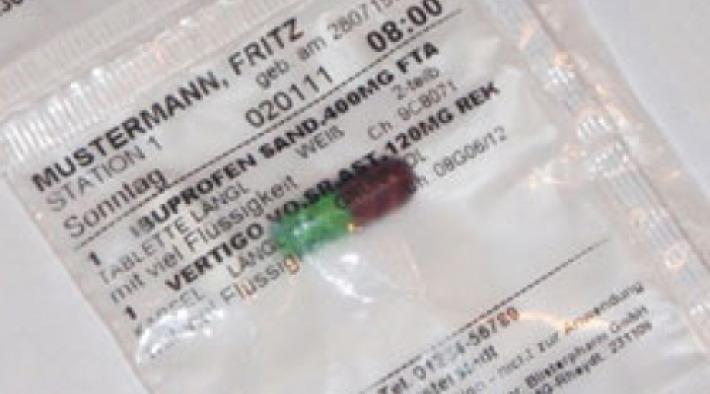Verblisterung von ihren Medikamenten